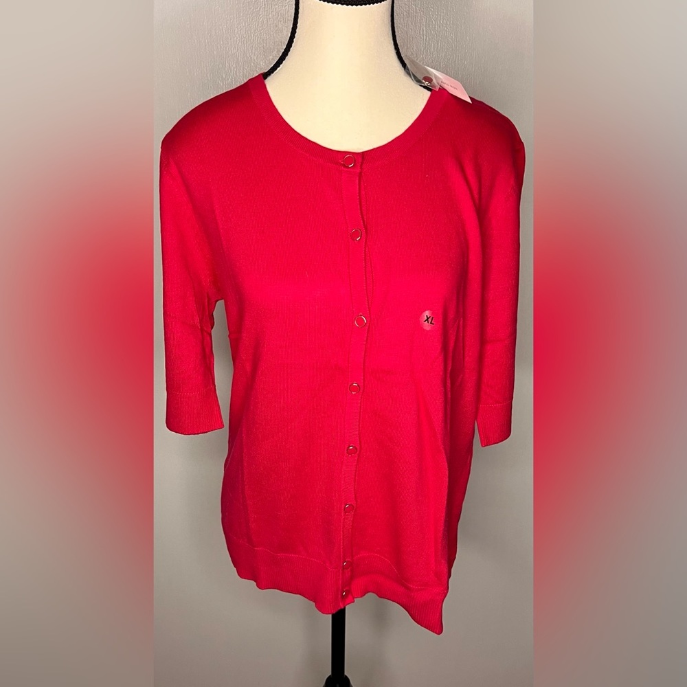 7th Avenue at Nee York & Co Summer Berry Punch Cardigan